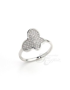 Anillo Mariposa de Circonitas Plata