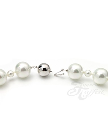 Collar Señora Perlas Orquidea,  Blanco, 46009