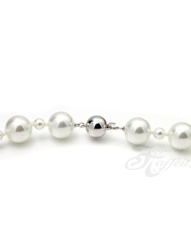 Collar Señora Perlas Orquidea,  Blanco, 46009
