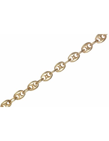 Pulsera Eslabón de Calabrote en Oro 18k