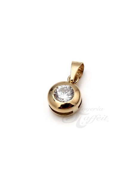 Colgante Oro Señora, Chatón Circonita, 217019-4