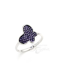 Anillo Mariposa de Circonitas Plata 2