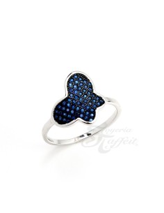 Anillo Mariposa de Circonitas Plata 2