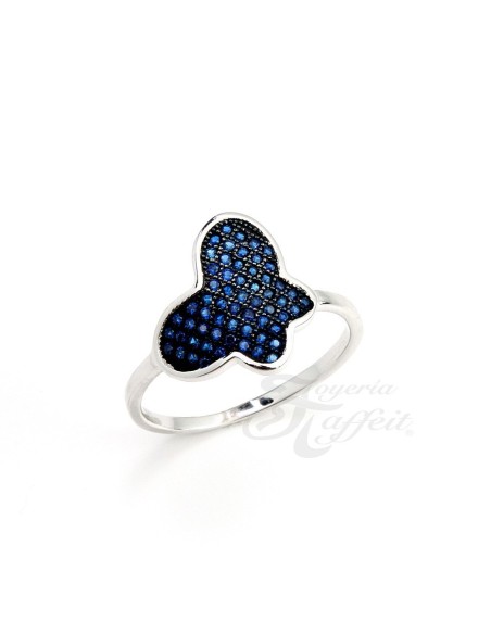 Anillo Mariposa de Circonitas Plata