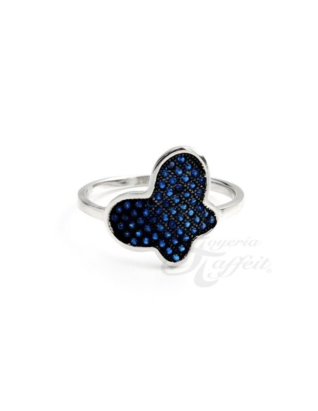 Anillo Mariposa de Circonitas Plata