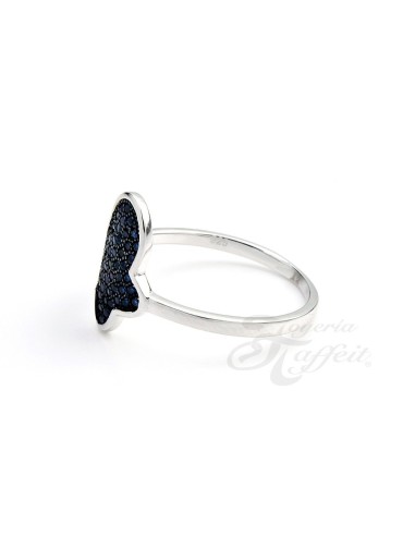 Anillo Mariposa de Circonitas Plata