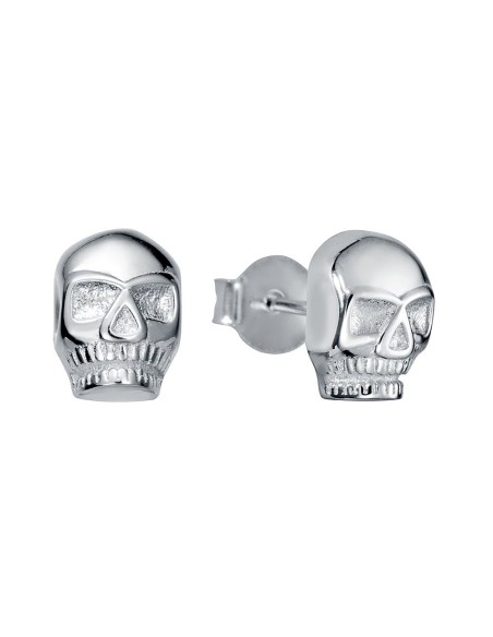 Pendientes Calavera en Plata 1º Ley