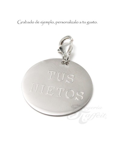 Colgante Dije Plata Soy Feliz, Silver Diez