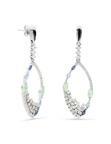 Pendientes Lágrimas con Circonitas en Plata