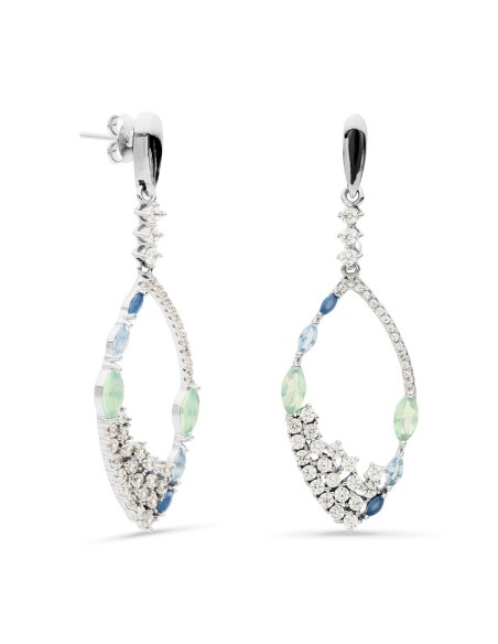 Pendientes Lágrimas con Circonitas en Plata