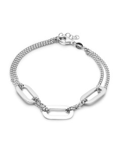 Pulsera Tres Óvalos en Plata