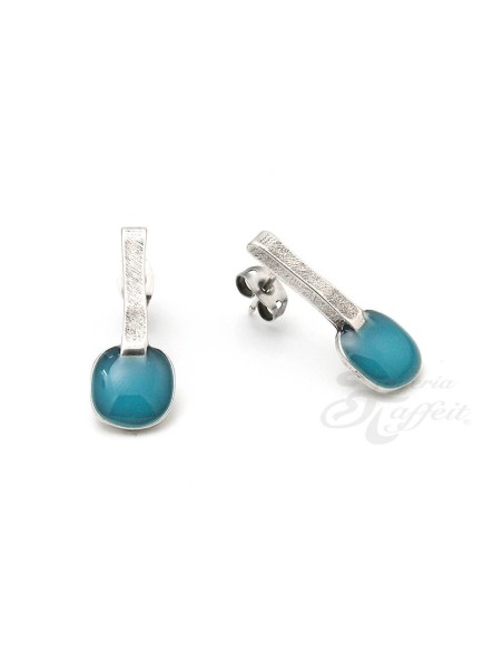 Pendientes Pikadura Rubik Pequeño Turquesa