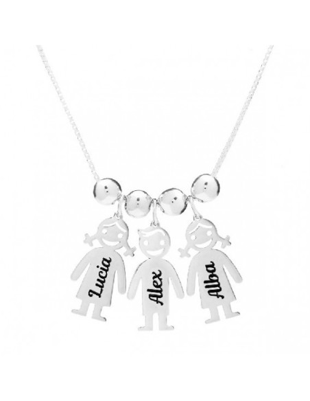 Colgante Personalizado para 3 Niños con Nombres
