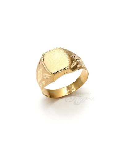 Sello con Textura en Mate y Brillo en Oro