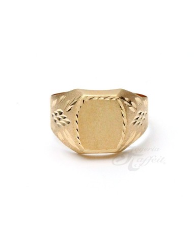 Sello con Textura en Mate y Brillo en Oro