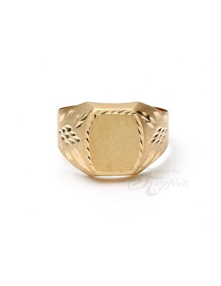 Sello con Textura en Mate y Brillo en Oro
