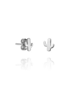 Pendientes Cactus en Plata