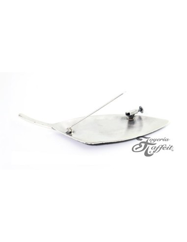 Broche Plata Simeltech, Hoja Pigmento Azul, 0114255