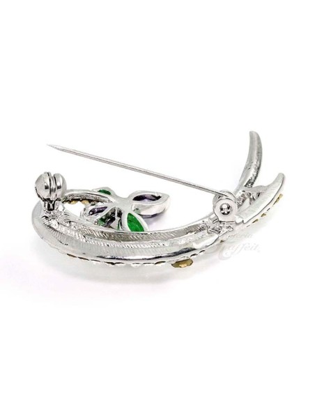 Broche Señora Rodio y Circonitas, Ramo