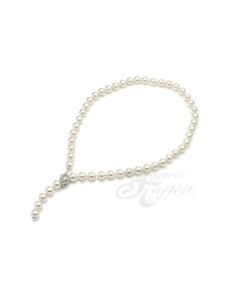 Collar Señora Perlas Orquidea,  Blanco, 01081045
