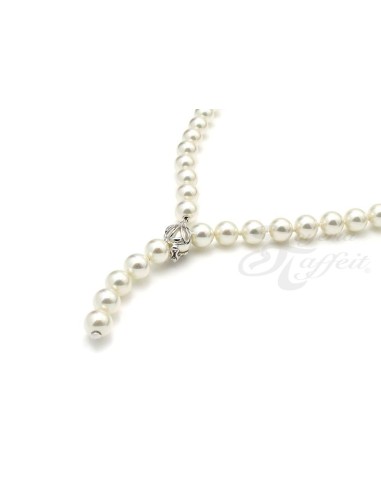 Collar Señora Perlas Orquidea,  Blanco, 01081045