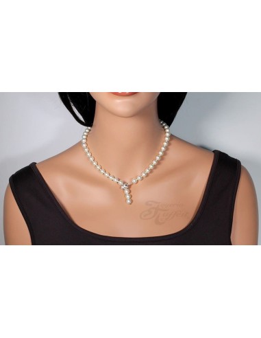 Collar Señora Perlas Orquidea,  Blanco, 01081045