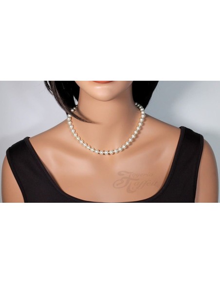 Collar Señora Perlas Orquidea,  Blanco, 01081045