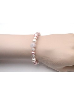 Pulsera Señora Perlas Orquidea, Cuarzo Rosa, 49842 2