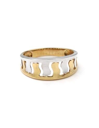 Anillo Oro Señora Bicolor, meg198