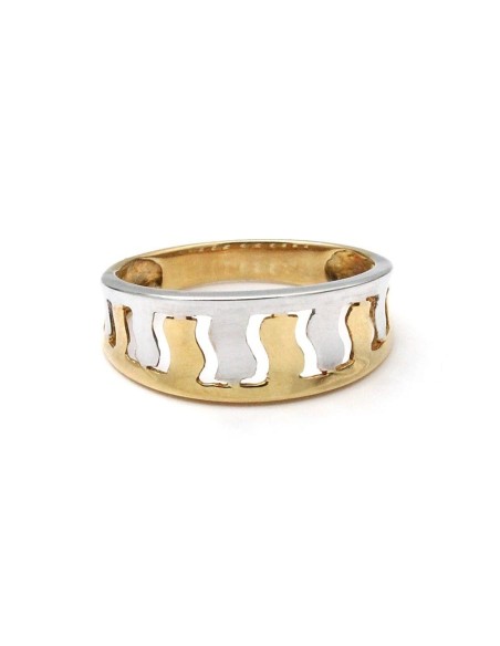 Anillo Oro Señora Bicolor, meg198