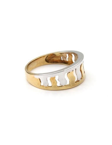 Anillo Oro Señora Bicolor, meg198