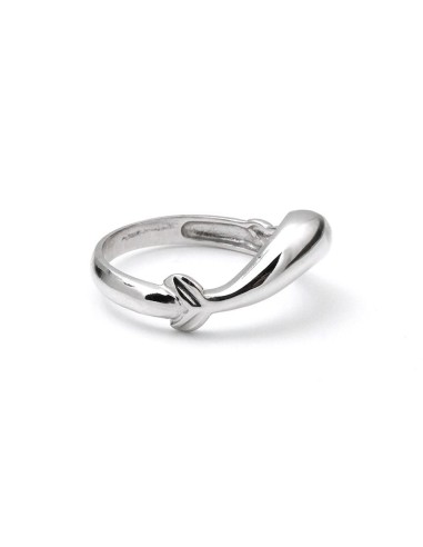 Anillo Oro Blanco Señora, con Circonitas, ped71