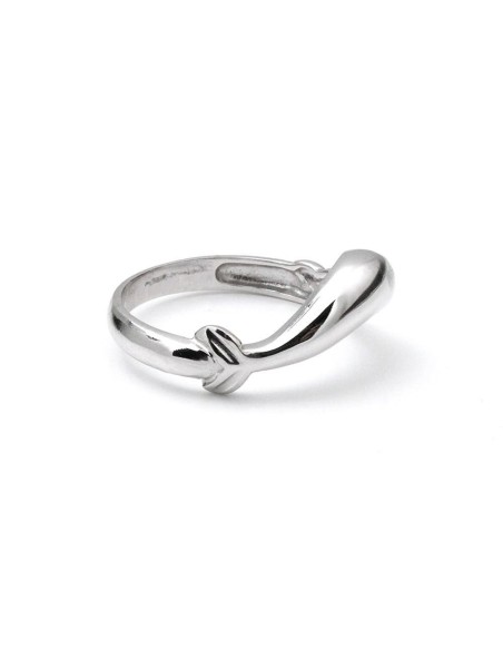 Anillo Oro Blanco Señora, con Circonitas, ped71
