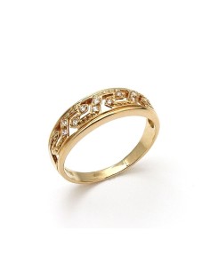Anillo Oro Señora, con Circonitas, cam1076