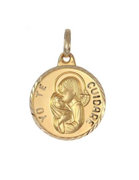 Medalla Oro Bebé Virgen Niña, meg1013