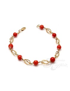 Pulsera Oro Señoras Coral, raf34