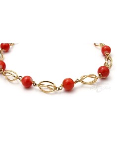 Pulsera Oro Señoras Coral, raf34 2