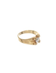 Anillo Oro Caballero Solitario con Circonita, sr776 2