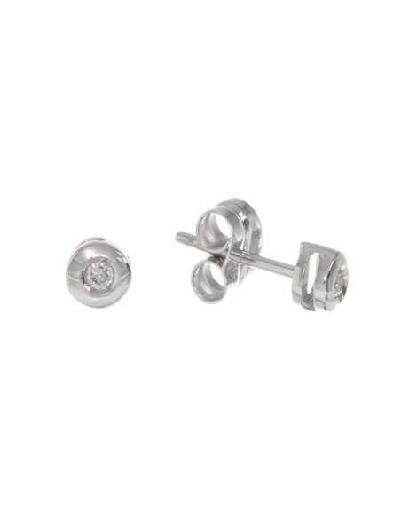 Pendientes Oro Blanco Señora Diamantes, sr735