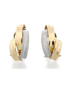 Pendientes Oro Señora Bicolor, sil4