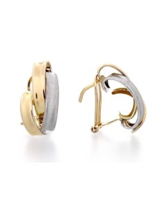 Pendientes Oro Señora Bicolor, sil4 2