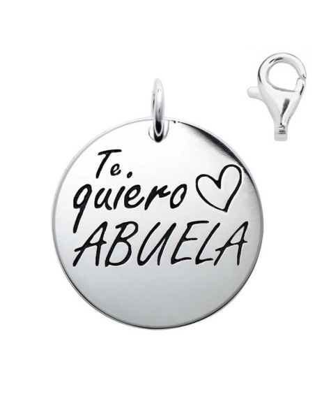 Colgante Dije Plata Te Quiero Abuela