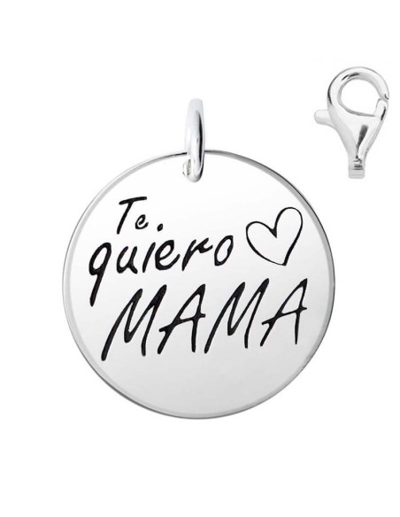 Colgante Dije Plata Te Quiero Mama