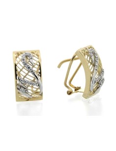Pendientes Cisne en Oro 18k