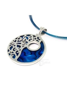Colgante Señora Plata Abalone,  El Expreso de Oriente DJ3694AB