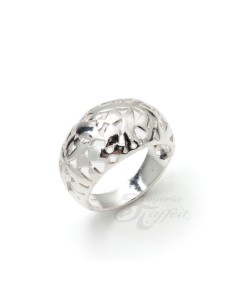 Anillo Recortes en Plata para Mujer
