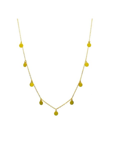 Collar Mini Moons en Plata Dorado