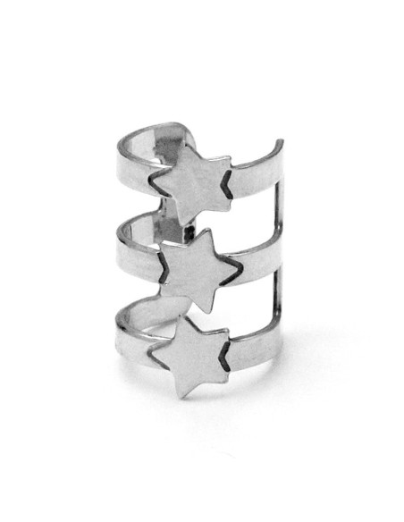 Ear Cuff Estrellas Triple de Plata 