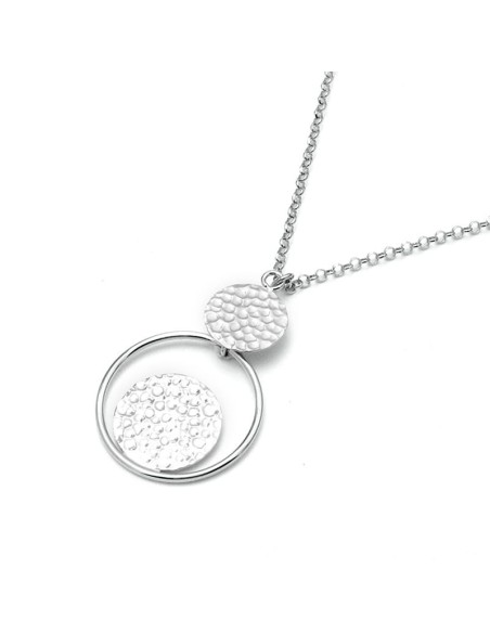 Colgante Lunar Doble en Plata