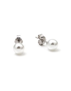 Pendientes de Perla en Plata para Señora
